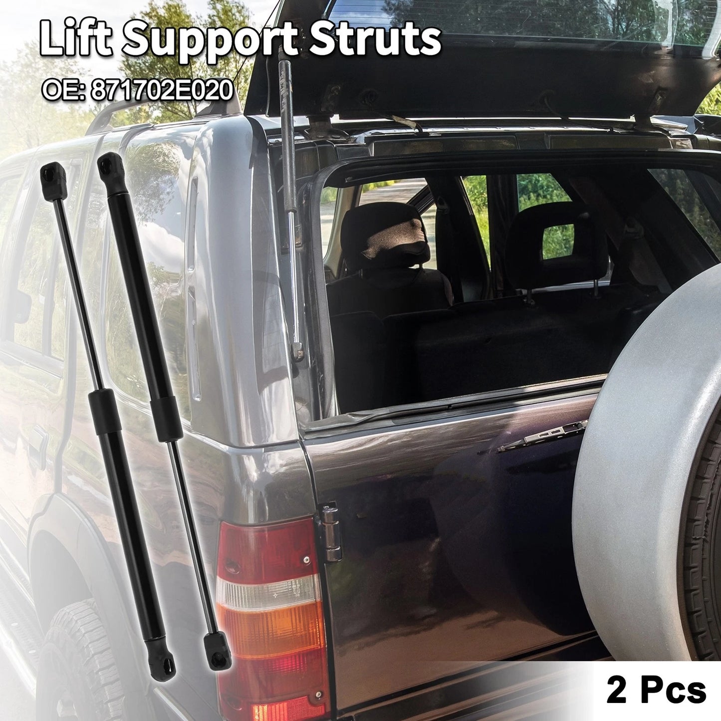 Set of 2 Rear Window Lift Supports for Hyundai Tucson (2005–2009)