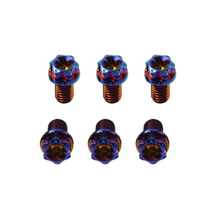 6 x Titanium M6x20mm Torx Head Flange Bolts for Motorcycle Bike Bicycle