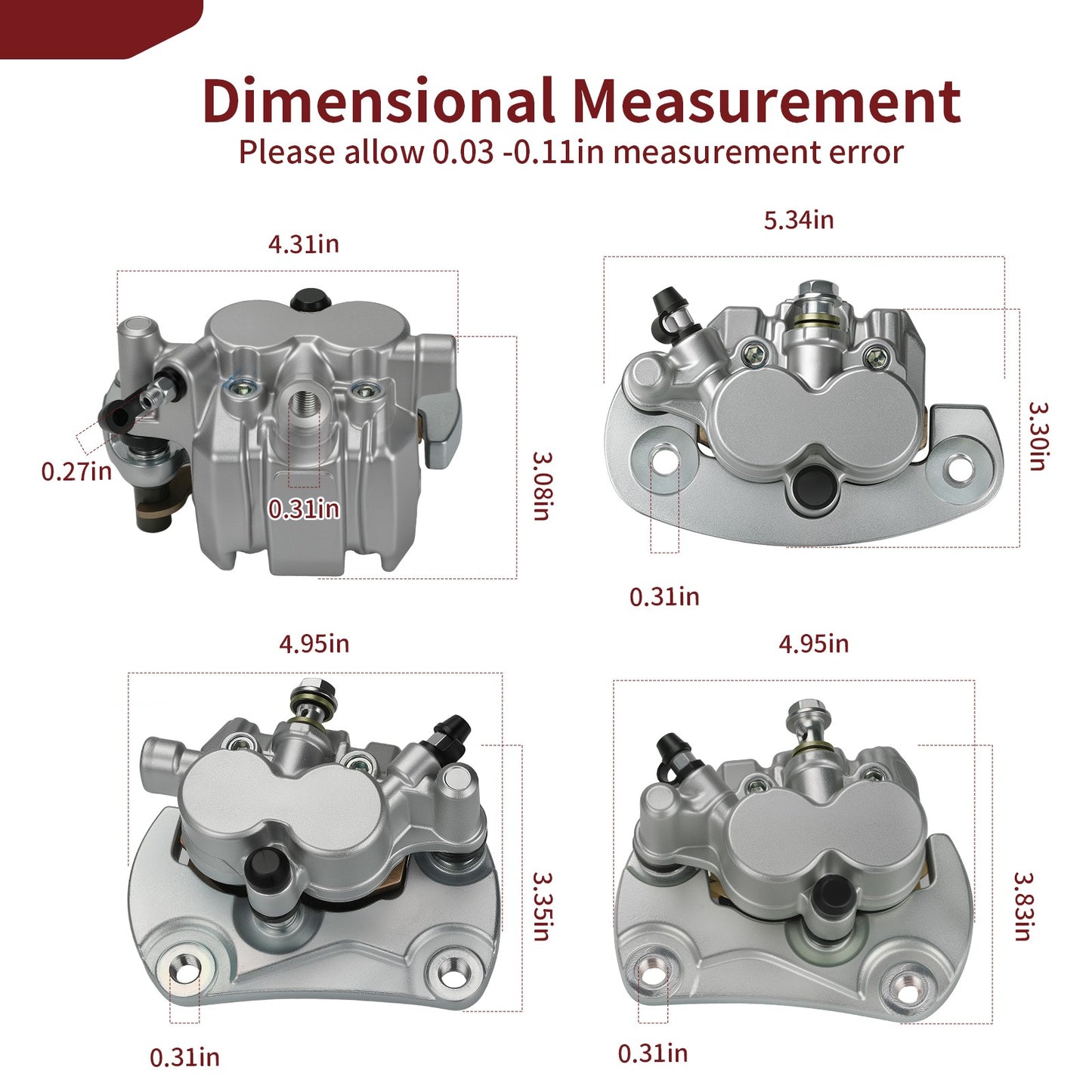 Brake Calipers for Can-Am Commander 800/R 1000/R (2011–2023)