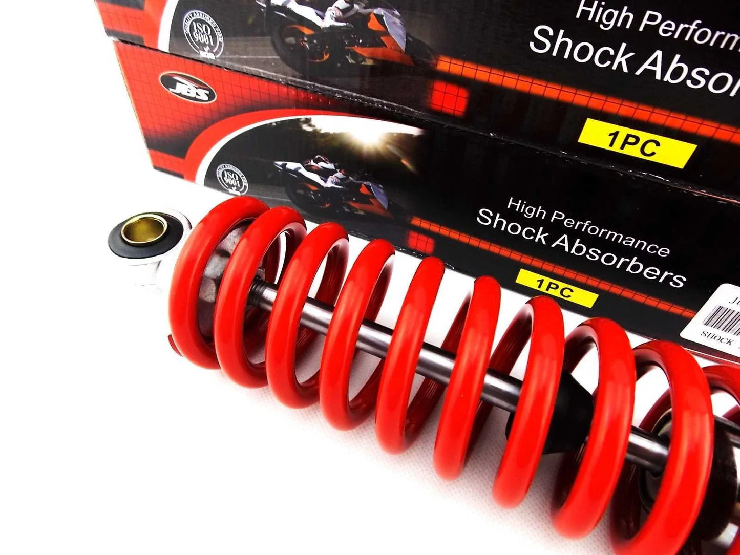 400mm Red/Chrome JBS Rear Shock Absorbers for Suzuki PE250