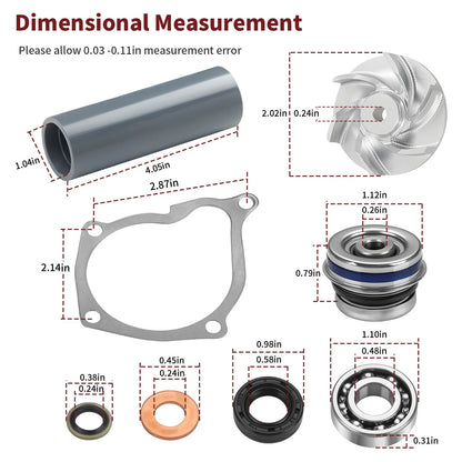 Water Pump Kit Impeller Seal Driver for Polaris Sportsman 400 (2001–2014)