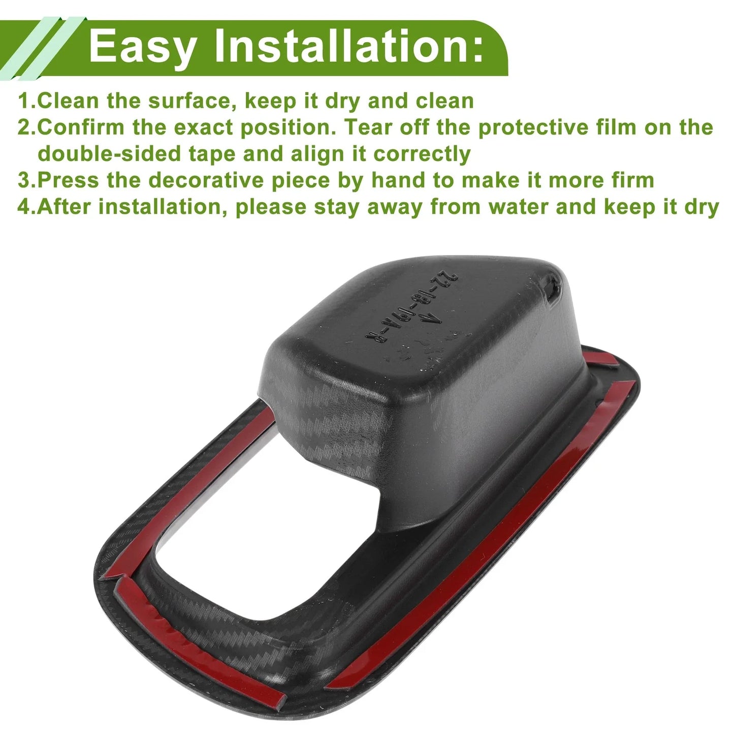Interior Door Handle Bowl Cover Trim for Honda HR-V (2023-2025) Carbon Fiber