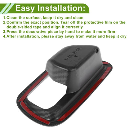 Interior Door Handle Bowl Cover Trim for Honda HR-V (2023-2025) Carbon Fiber
