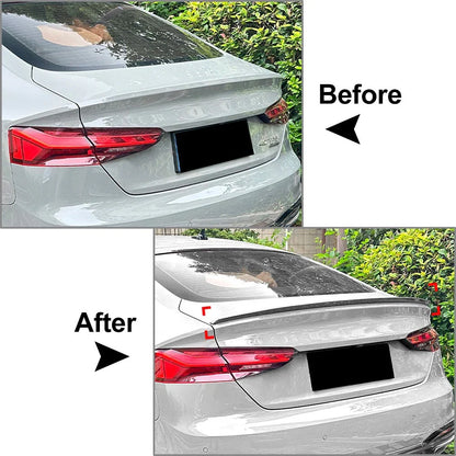 Glossy Black Rear Trunk Spoiler Wing for Audi A5 Sportback (2017-2024)