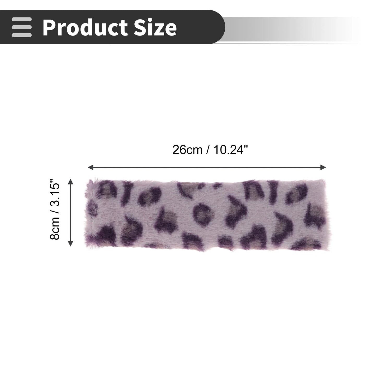 Set of 2 Purple Seat Belt Cover Pads for Universal Fit (26cm)