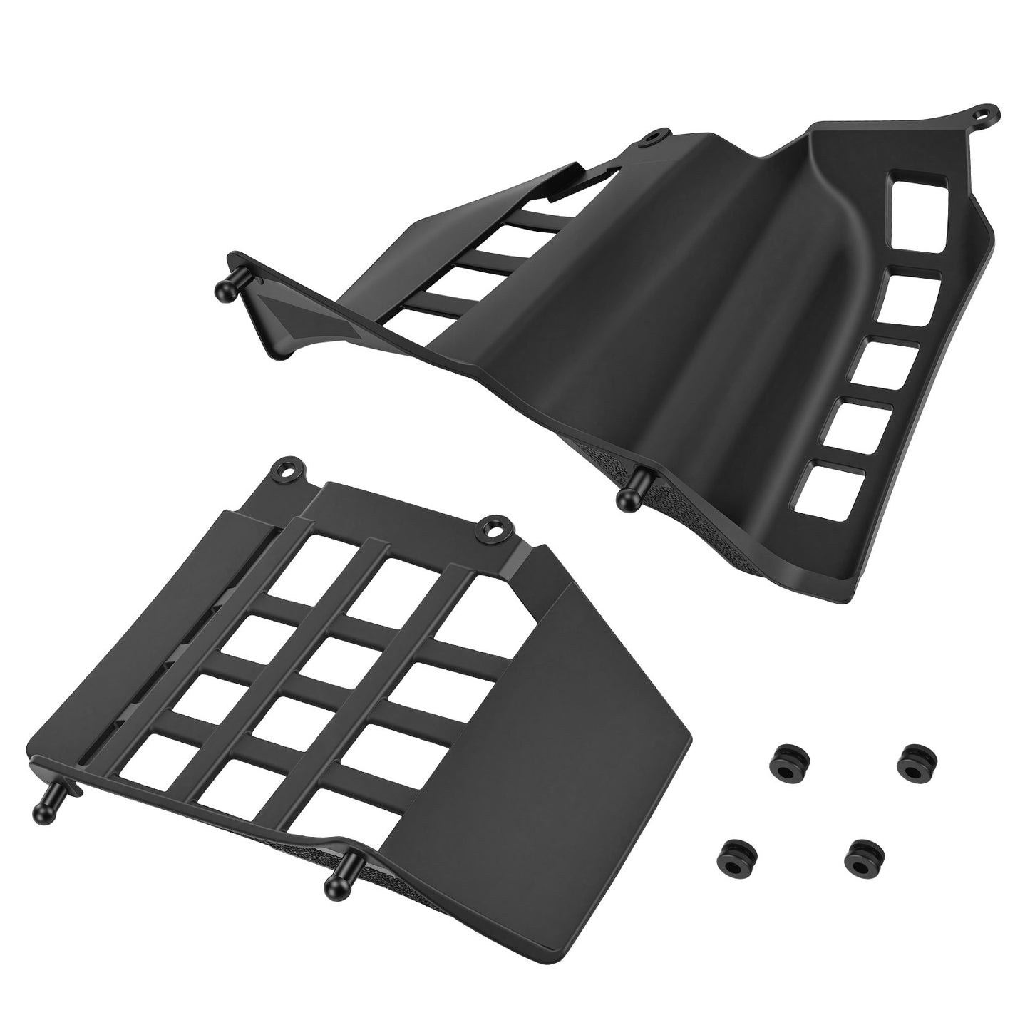 Heel Guards for Yamaha Blaster 350 (1987–2006) - Black ABS