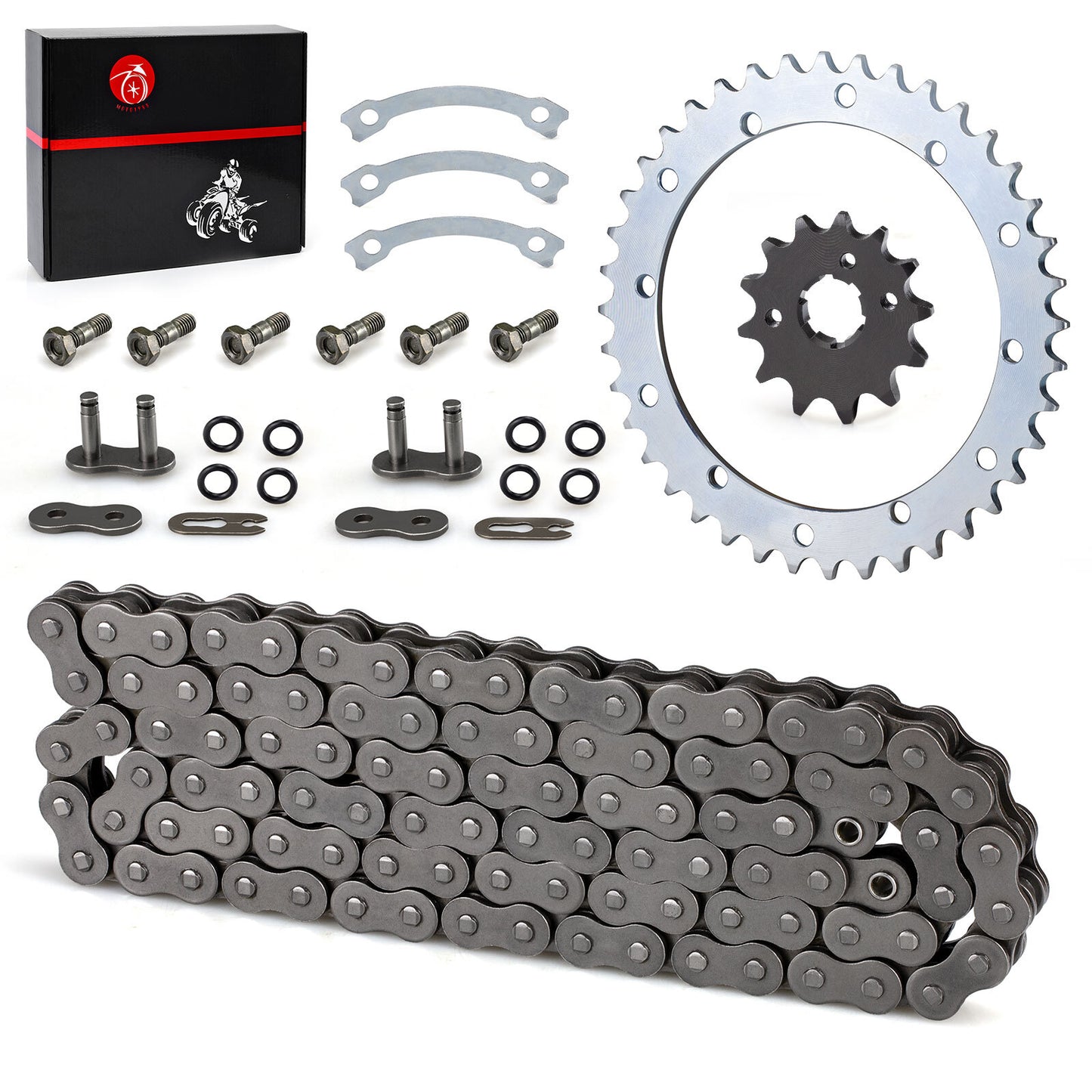 O-Ring Drive Chain and Sprockets Kit for Yamaha Warrior YFM350X (1989–2004)