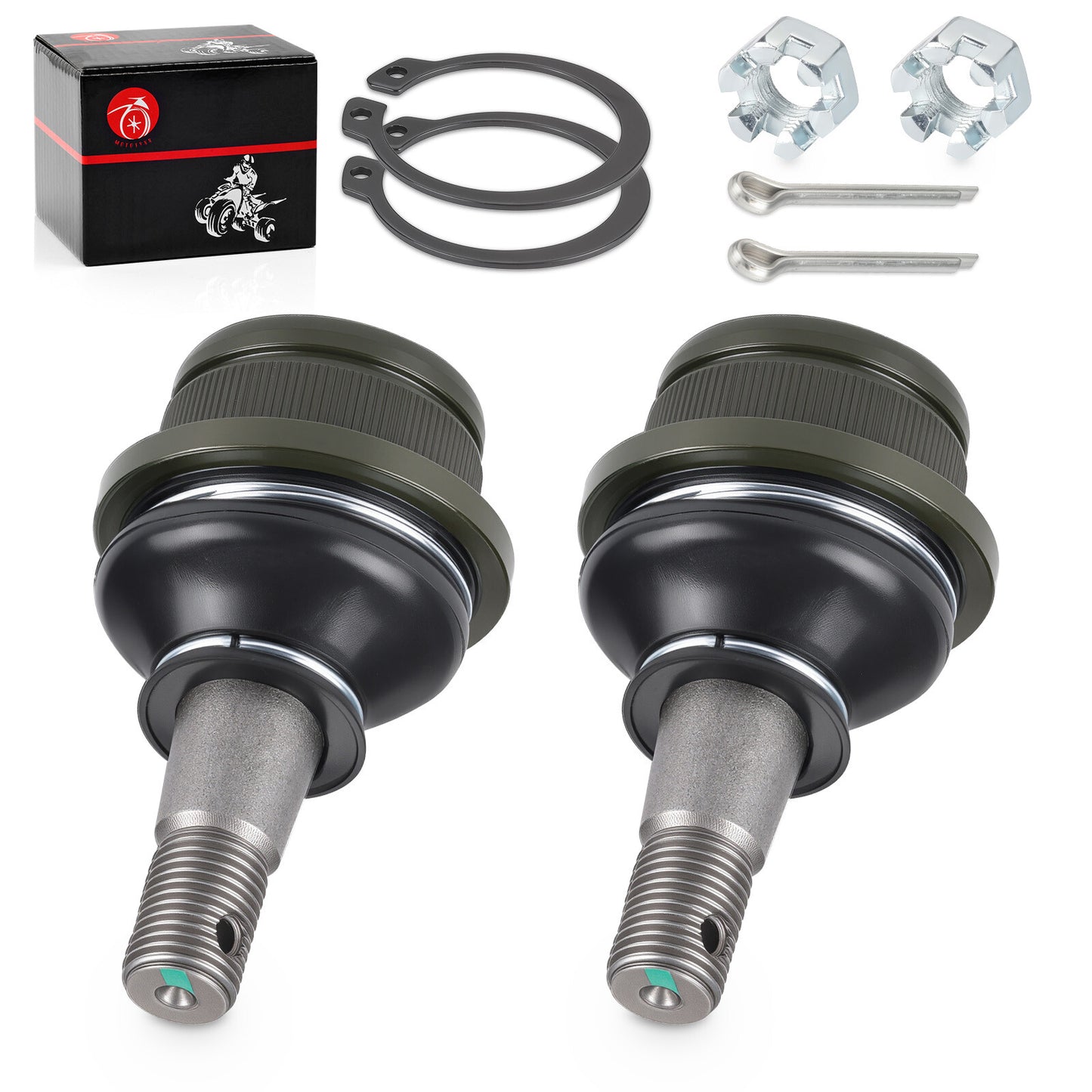 2X Front Lower A Arm Ball Joint for Kawasaki Mule 600 610 (2010–2020)