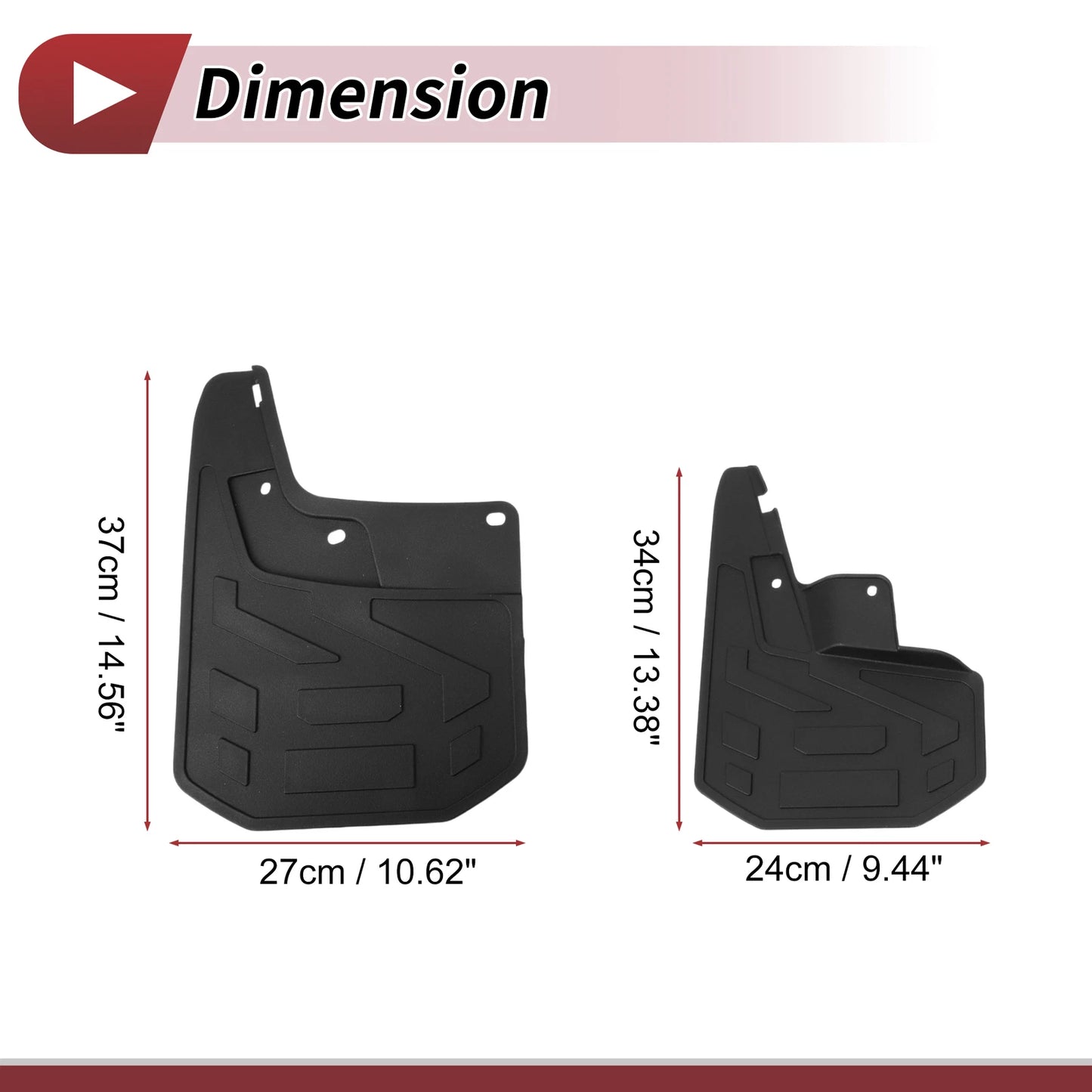 Set of 2 Mud Flaps Splash Guards for Chevrolet Colorado (2023–2024)
