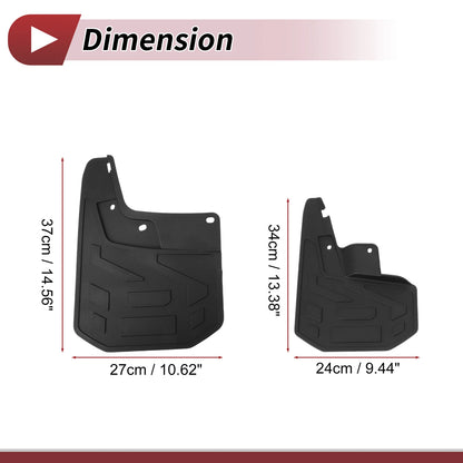 Set of 2 Mud Flaps Splash Guards for Chevrolet Colorado (2023–2024)