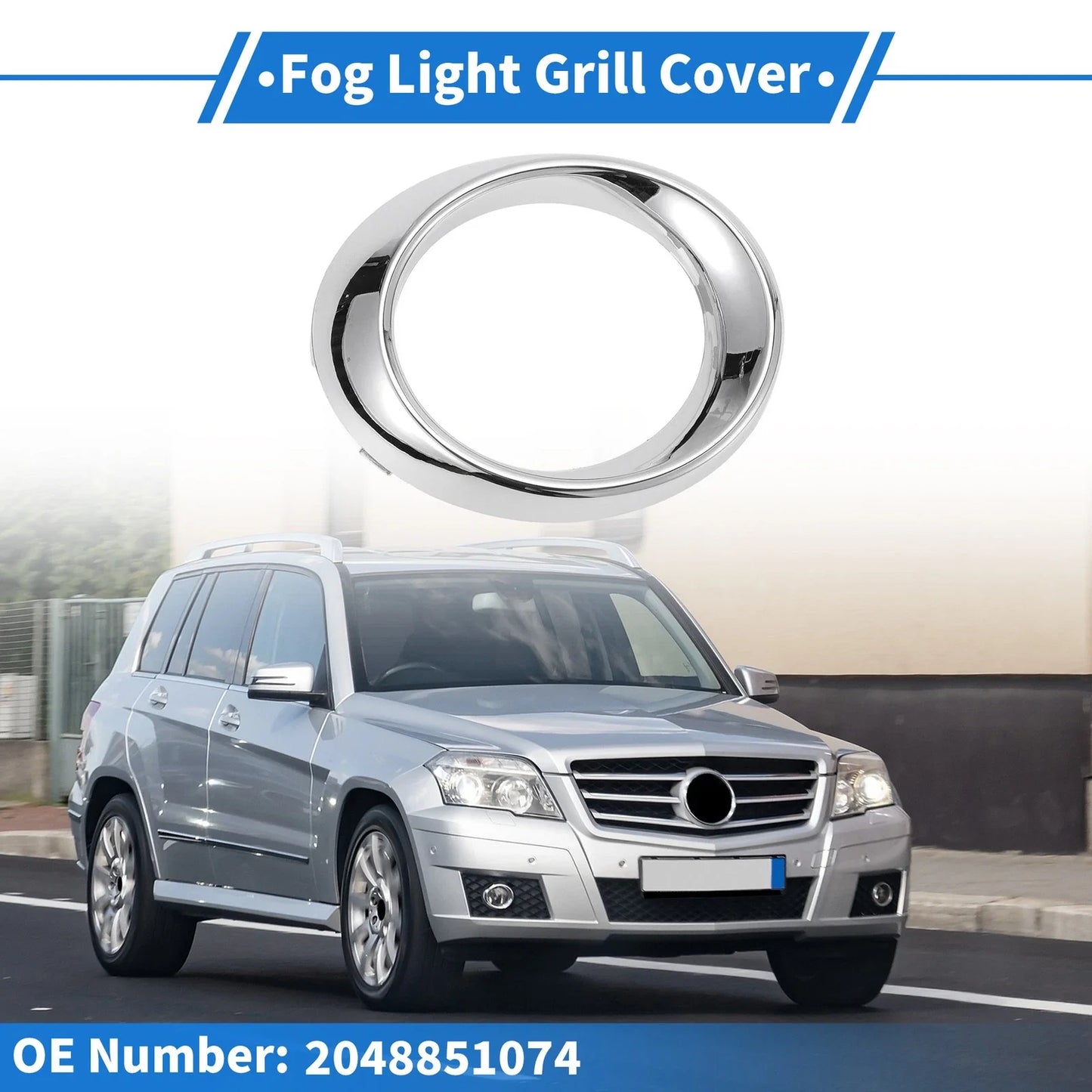 Front Right Fog Light Grill for Mercedes-Benz GLK350 (2010-2012)