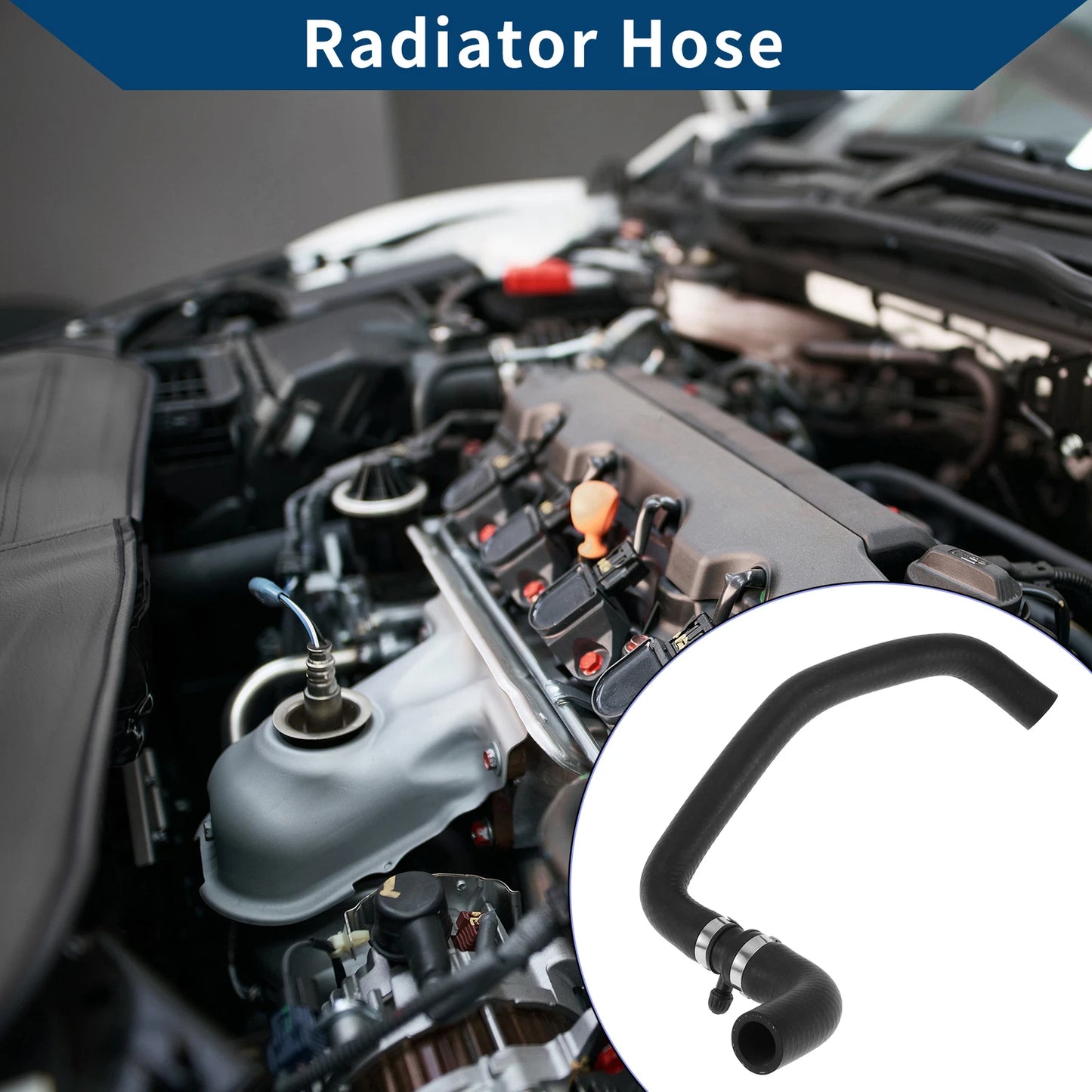 Radiator Hose for Peugeot 206 Hatchback (1998–2012) No. 6466Z8 Rubber Black