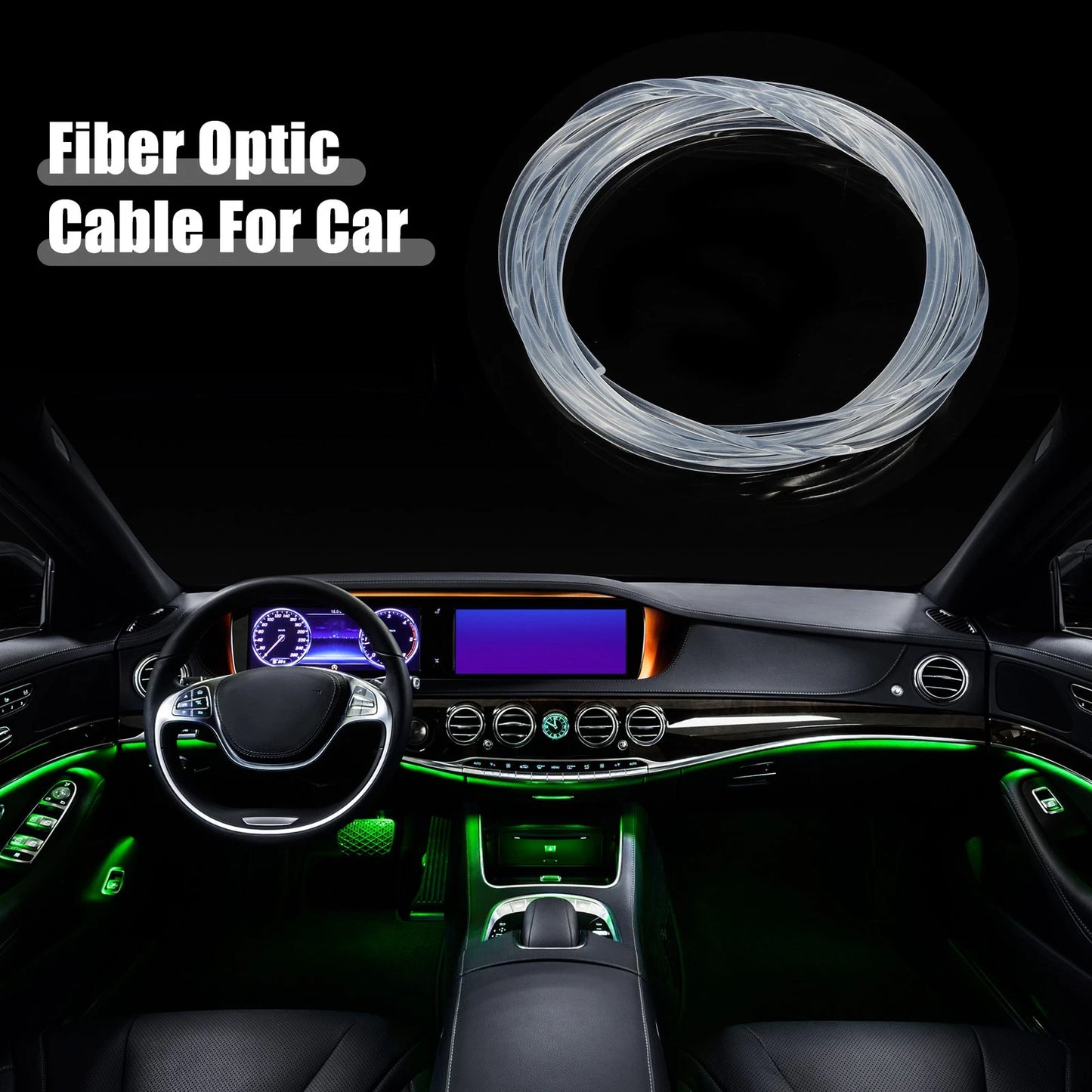 Glow Optic Fiber Cable for Universal Cars (5m/16.40ft)