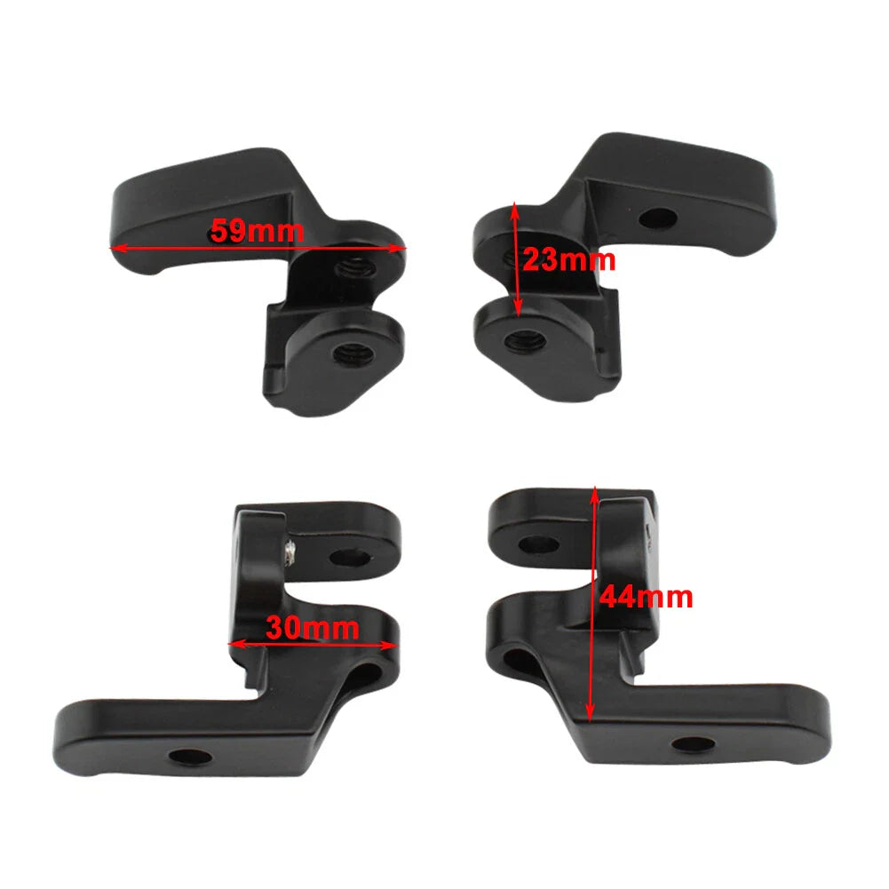 Front Driver Floorboard Relocation Brackets for Harley Touring Road Glide (2009-2023)
