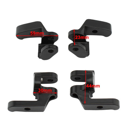 Front Driver Floorboard Relocation Brackets for Harley Touring Road Glide (2009-2023)