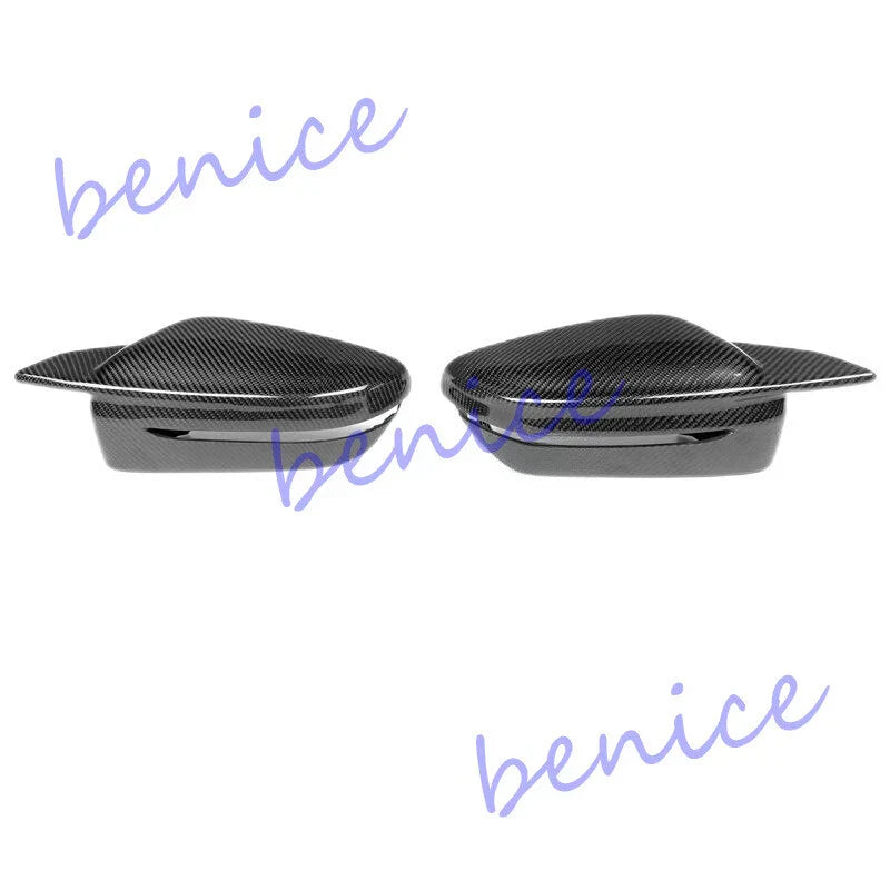 2X Carbon Fiber Side Mirror Replace Cover Caps for BMW G20 G28 G22 G30 G38 G32