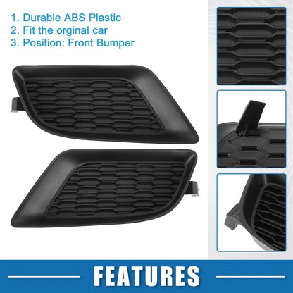 2 x Front Fog Light Grille Covers for Dodge Charger (2011-2014)