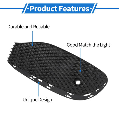 Front Right Fog Light Grill for Mercedes-Benz (2010-2015) Black 1 x Pc