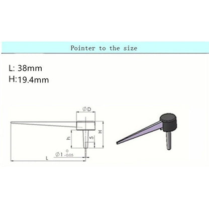 5 x 38mm Speedometer Needles for Auto Motorcycle Speedo