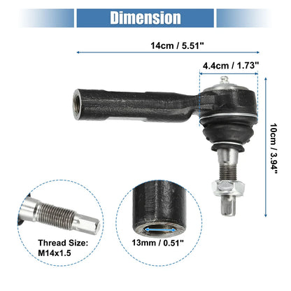 2 x Front Outer Tie Rod End Links for Chrysler 300, Dodge (2005-2010)