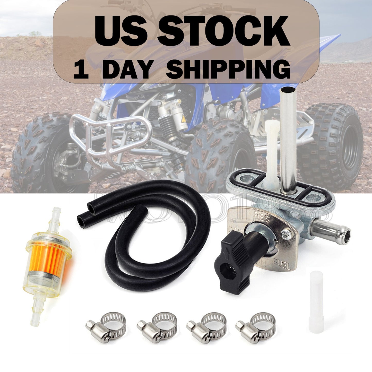 Fuel Petcock Gas Tank Switch with Filter for Yamaha YFZ450 (2004–2013)