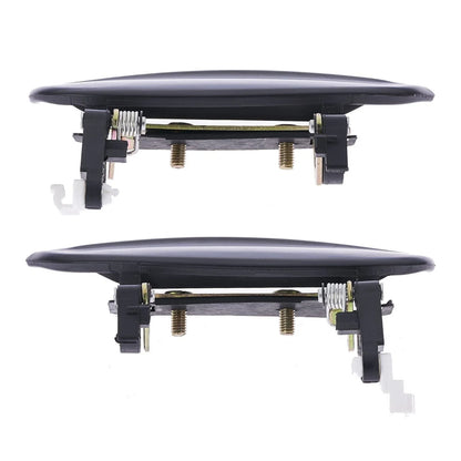 2 x Front Left & Right Outer Door Handle Smooth Black for Kia Rio (2002–2005)