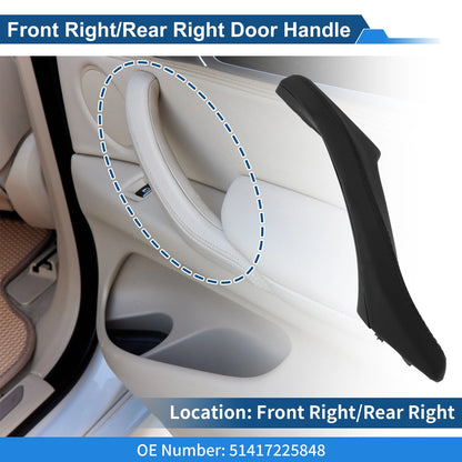 Inner Door Panel Handle for BMW F10 F11 F18 (2010–2017) No. 51417225848 Black