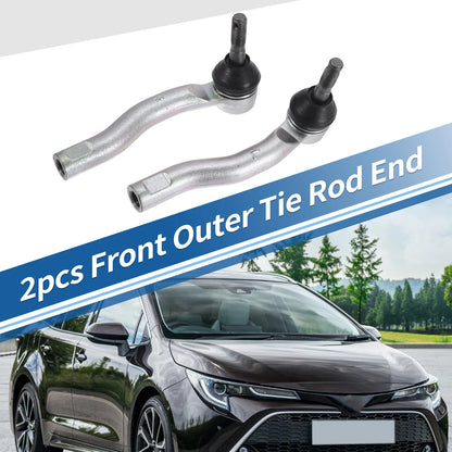 2pcs Front Outer Tie Rod End Links for Toyota Prius (2001–2009) No.4504749075/4504649145