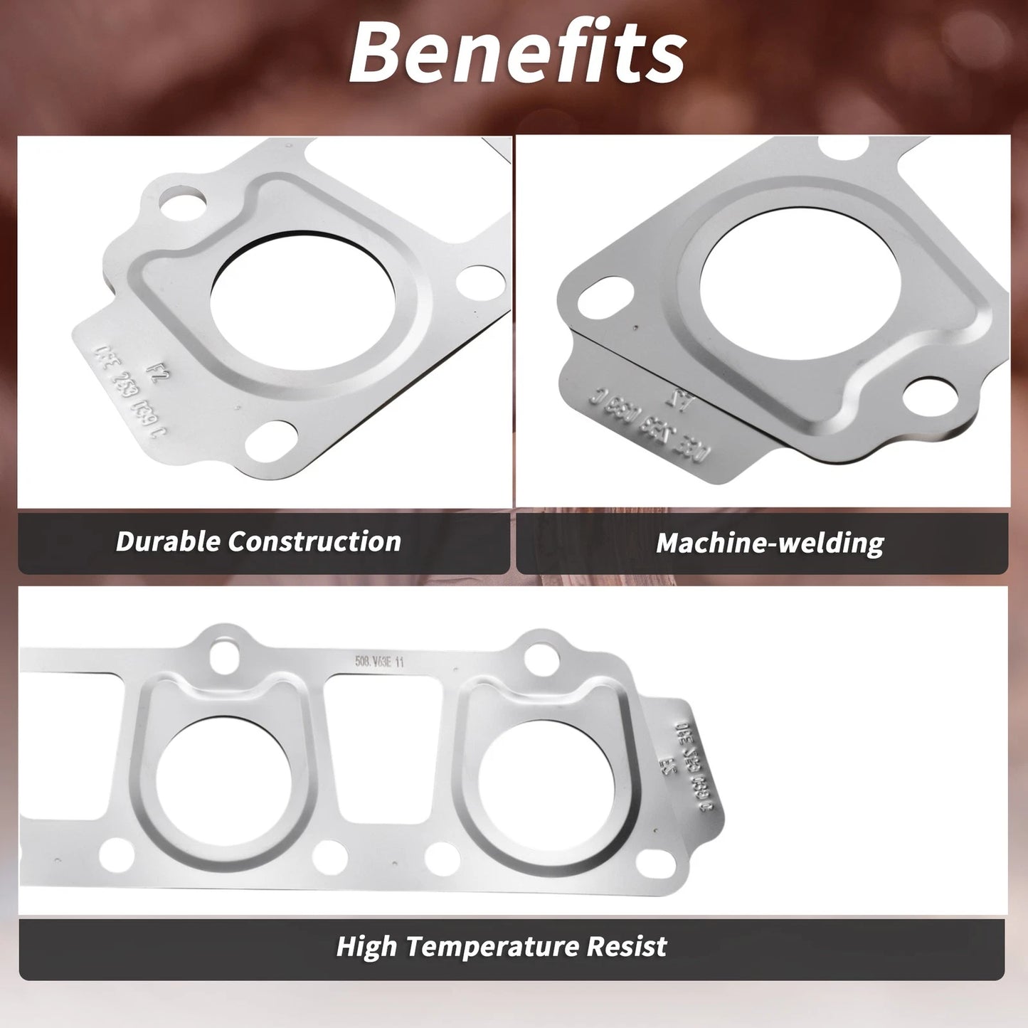 2X Exhaust Manifold Header Gasket for Audi A6 (2014–2018) No. 06E253039C