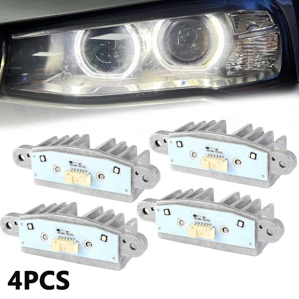 Set of 4 LED Headlight DRL Angel Eye Modules for BMW X3 F25 (2009–2017)