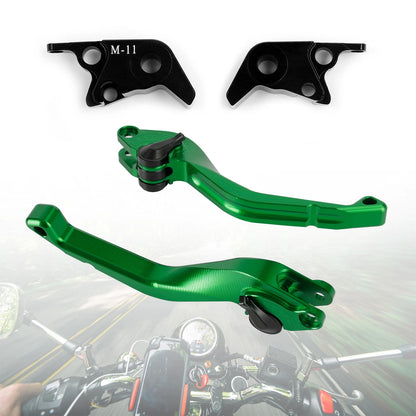 Long Clutch Brake Levers for Kawasaki ZX-6, ZZR600, ZR750, ZX9R (1995–2009) - Blue
