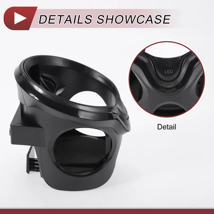 Car Cup Holder with LED Light for Universal Fit (105x98x100mm)