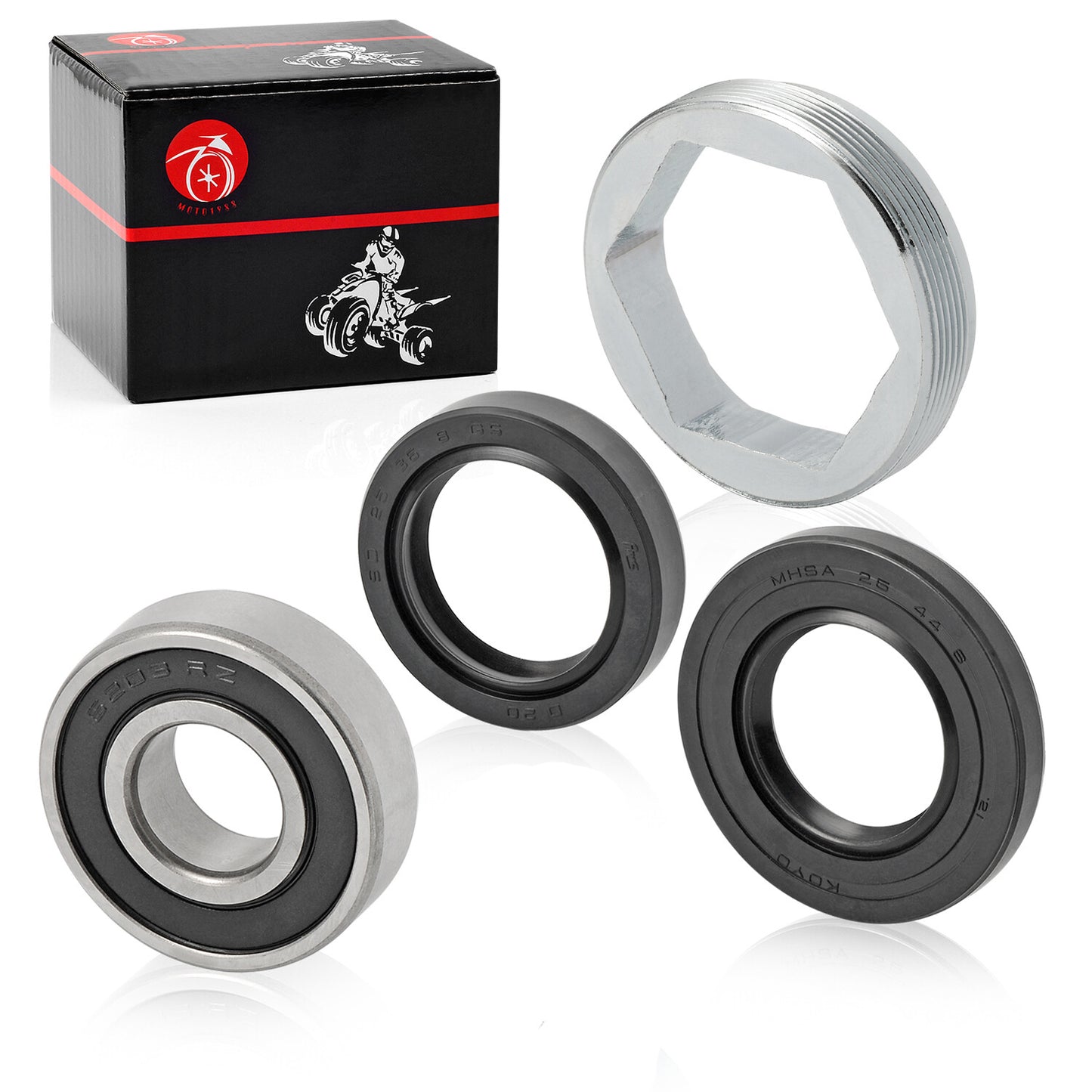 Steering Stem Bearing Seal Holder Nut for Yamaha Warrior Raptor 350 (1999–2006)