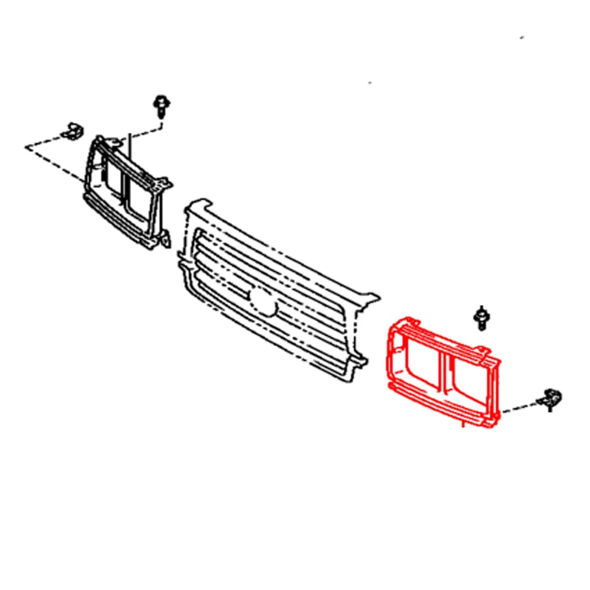 Left Head Lamp Door for Toyota Land Cruiser J80 (1991–1997)