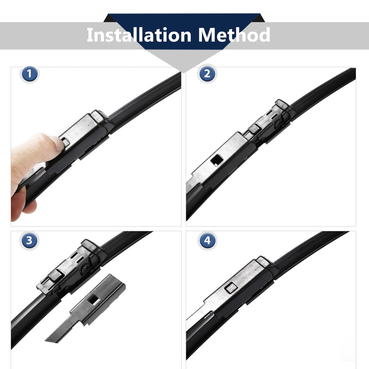 Set of 3 Windshield Wiper Blades for Jeep Patriot (2007–2017) 21" 21" 10"