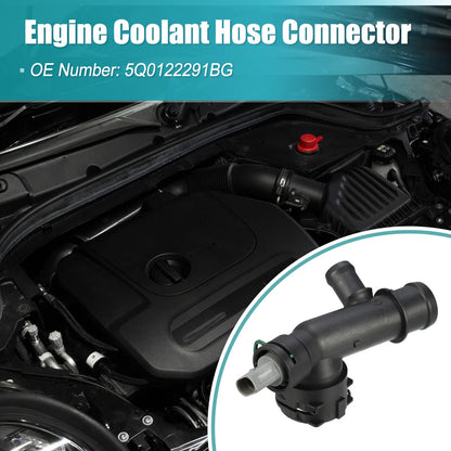 Engine Coolant Hose Connector No. 5Q0122291BG for Audi A3 (2018–2020)