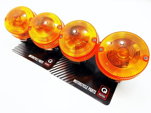 Kawasaki KZ900A 76-77 Left Right Turn Signal Indicator Blinker Assy Set 4