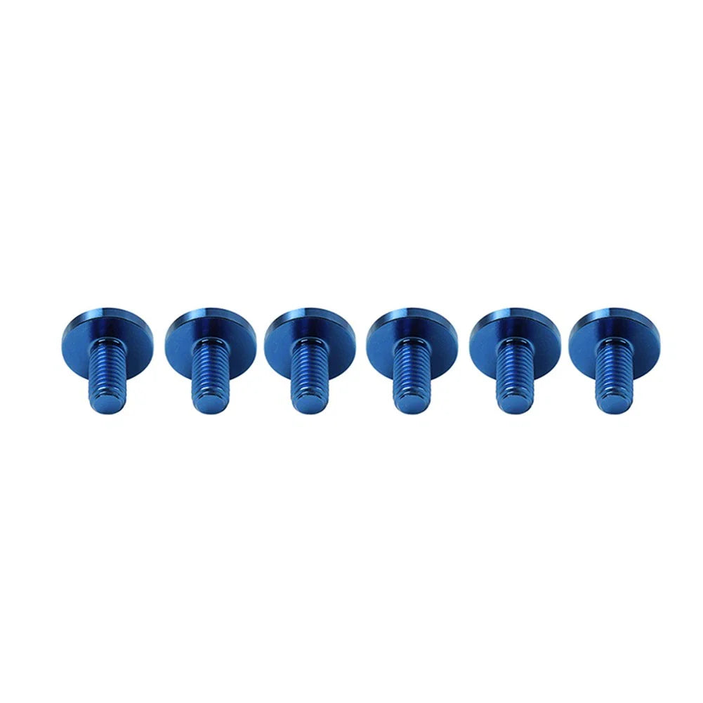 6 x M6x10mm Titanium Alloy Torx Head Bolts for Bike Motor - Blue