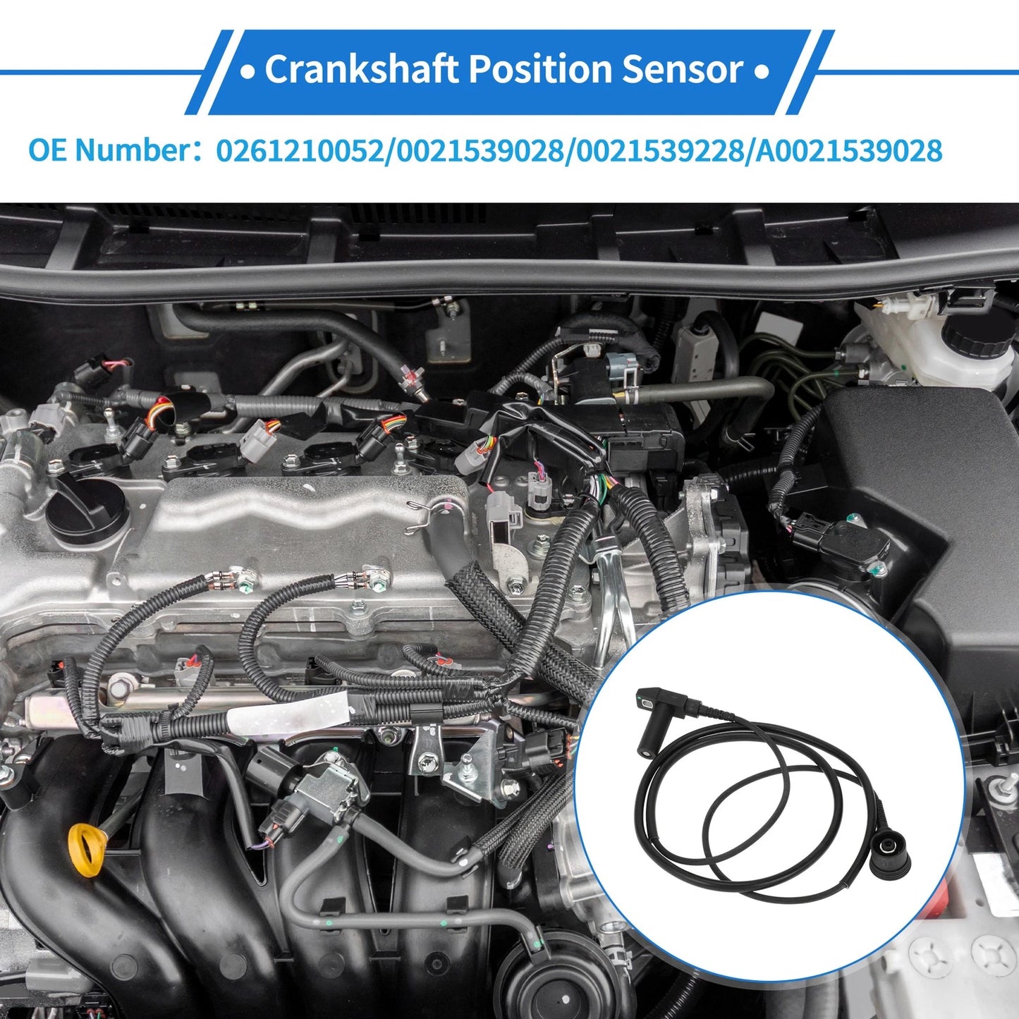 Crankshaft Position Sensor for Mercedes-Benz 300SE (1993–1998) No.21539028