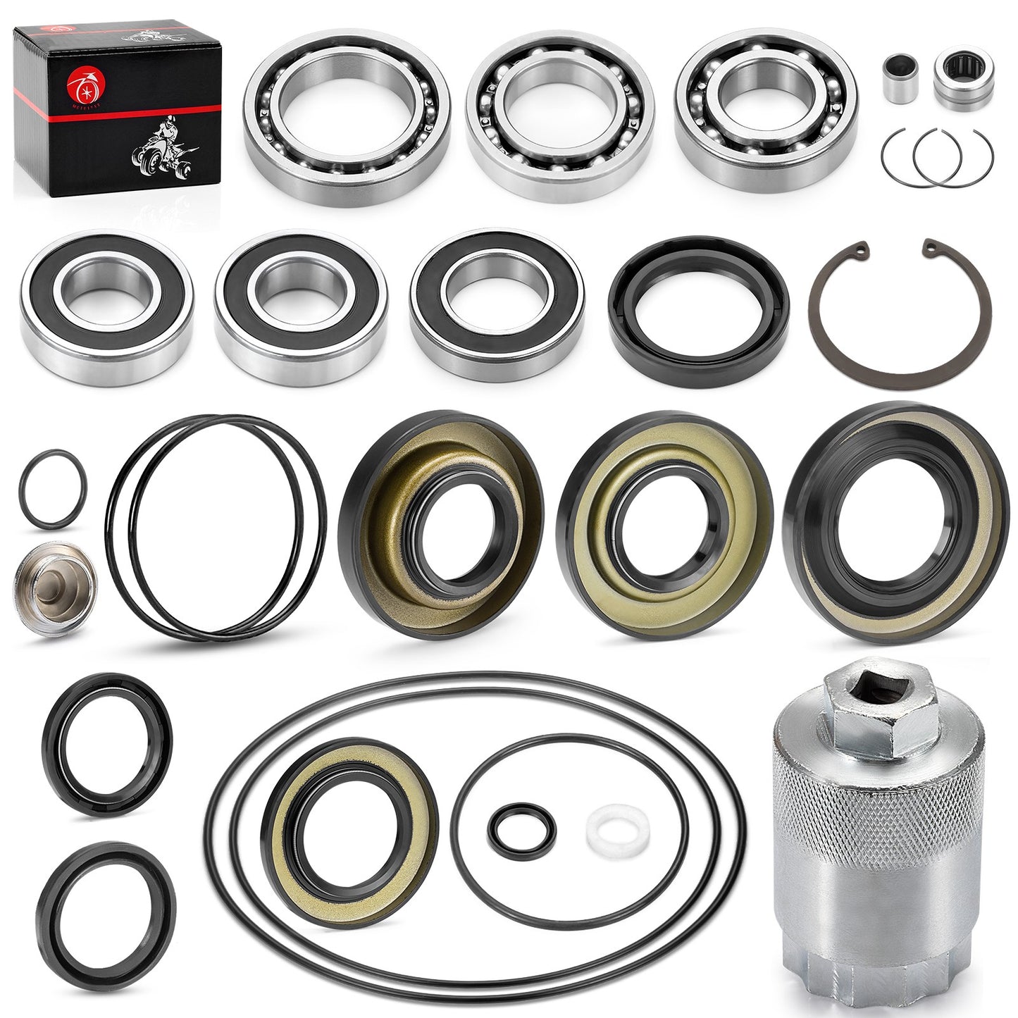 Rear Differential Bearing & Seal for Honda Rancher 350 (2000–2006)