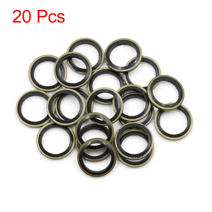 20pcs Engine Oil Crush Washers Gaskets 14mm ID for Car