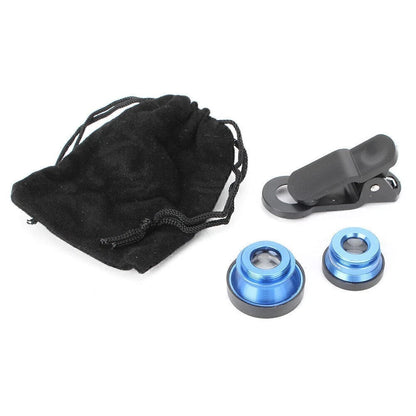 3 In 1 Clip-on Lens for Universal Mobile Phone (Fish Eye, Wide Angle, Macro)