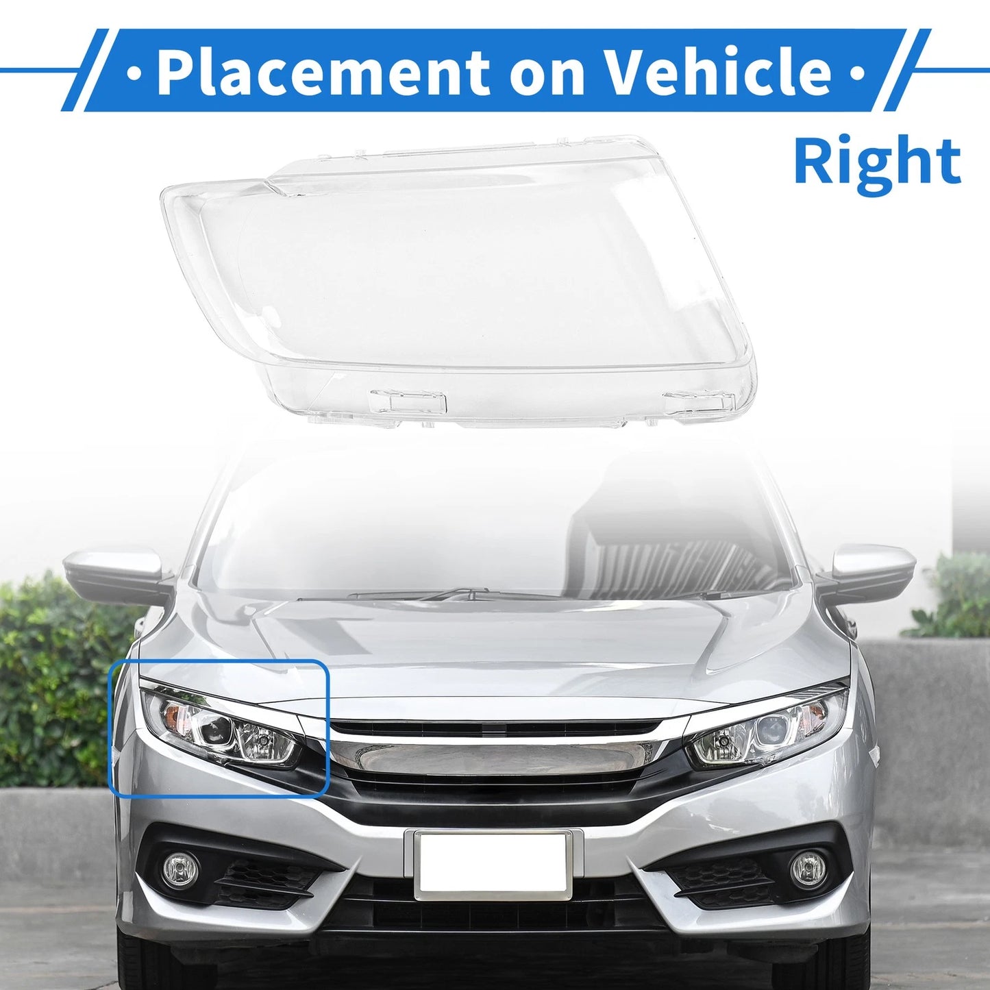 1 Pc Front Right Headlight Lens Cover for Jeep Grand Cherokee (2011-2013)