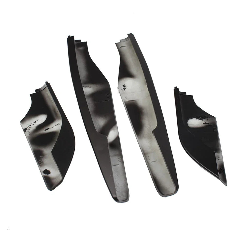 4 x Black ABS Roof Rack End Cover Caps for Mitsubishi Pajero (2009-2018)