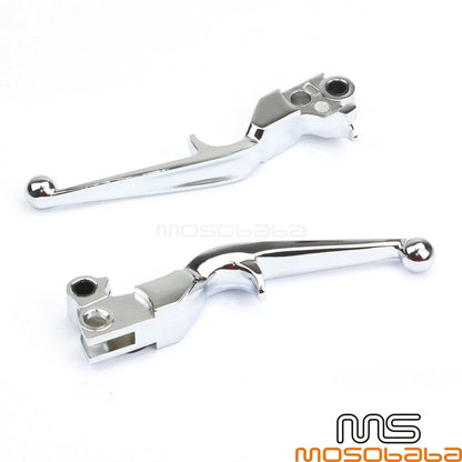 Chrome Hand Lever Clutch Brake Lever for Harley Softail FLSTSC FLSTF FLSTN FXSTC (2000-2017)