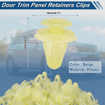 Set of 50 Door Trim Clips for Toyota Camry (1992–1996) No. 6777130070 Beige