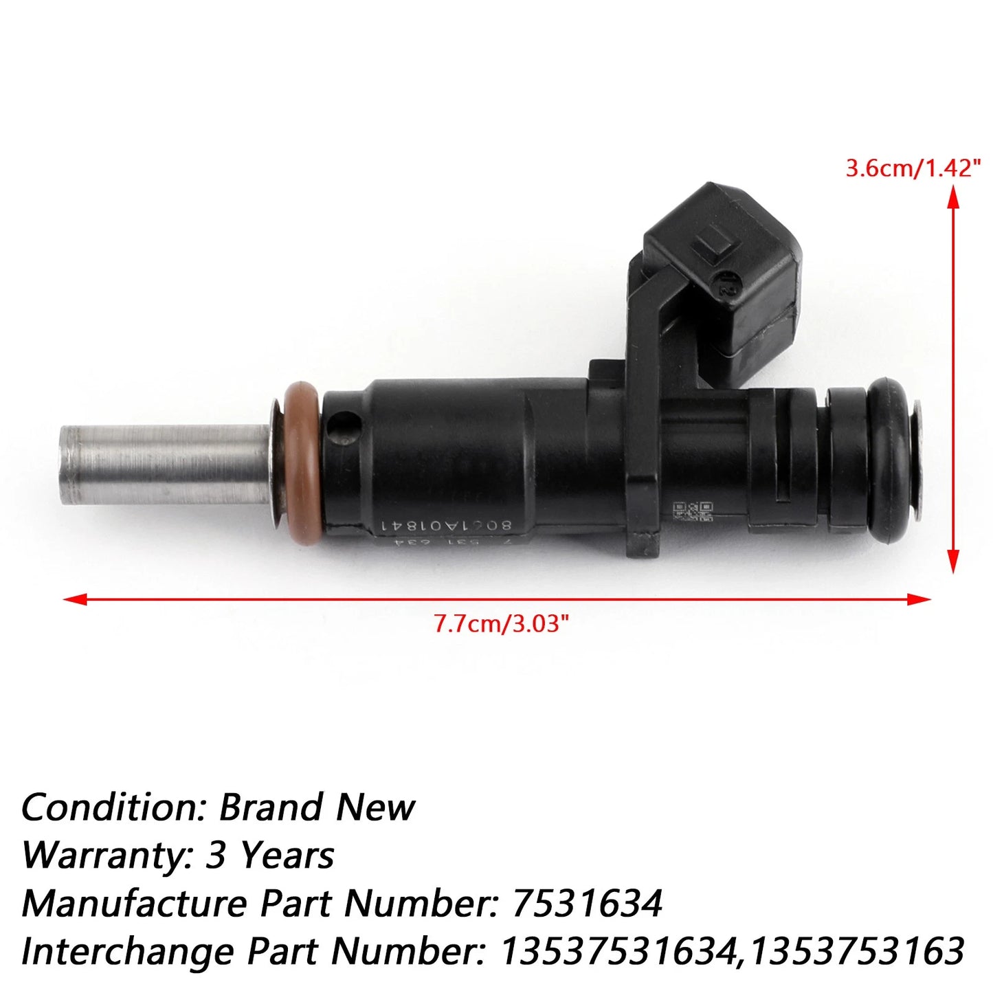 Fuel Injectors for BMW 128i 328i X3 X5 Z4 525i 3.0L (2006–2012) 7531634