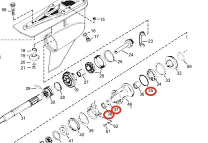 Prop Shaft Seal Kit for Mercury Marine 4-Stroke (65-150 HP)