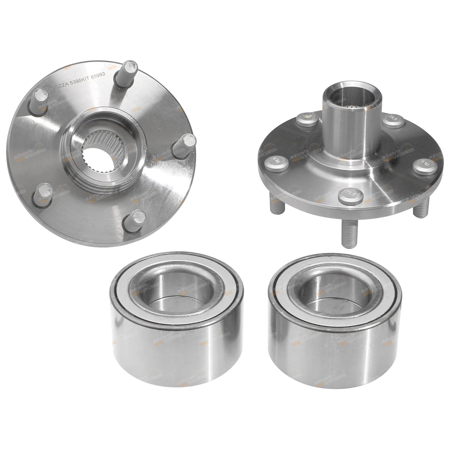2 Front Wheel Bearing Hub Assembly Kits for Toyota Camry (1997–2002)