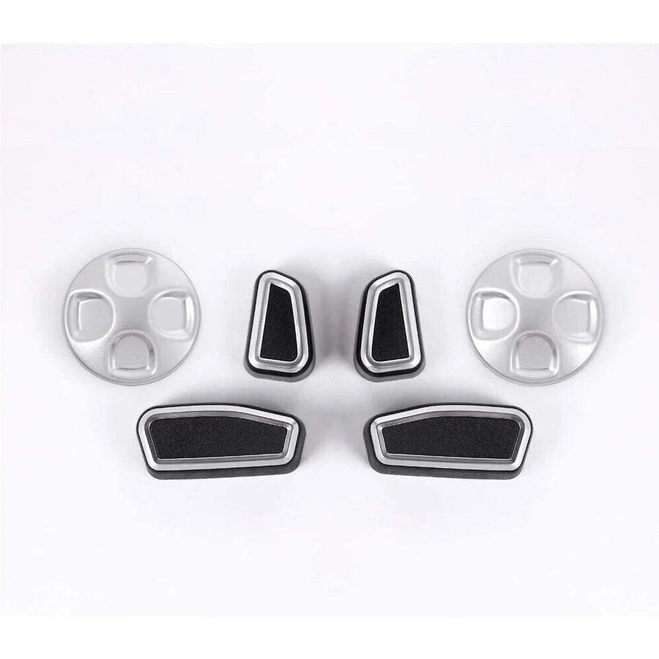 6 x ABS Seat Button Trim for Alfa Romeo Giulia/Stelvio (2017–2021)